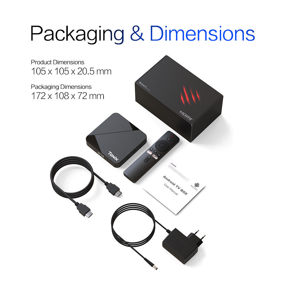 Set-top Box S905Y5 Android 14 Wi-Fi 6, 4K Dual-Band HD Media Player